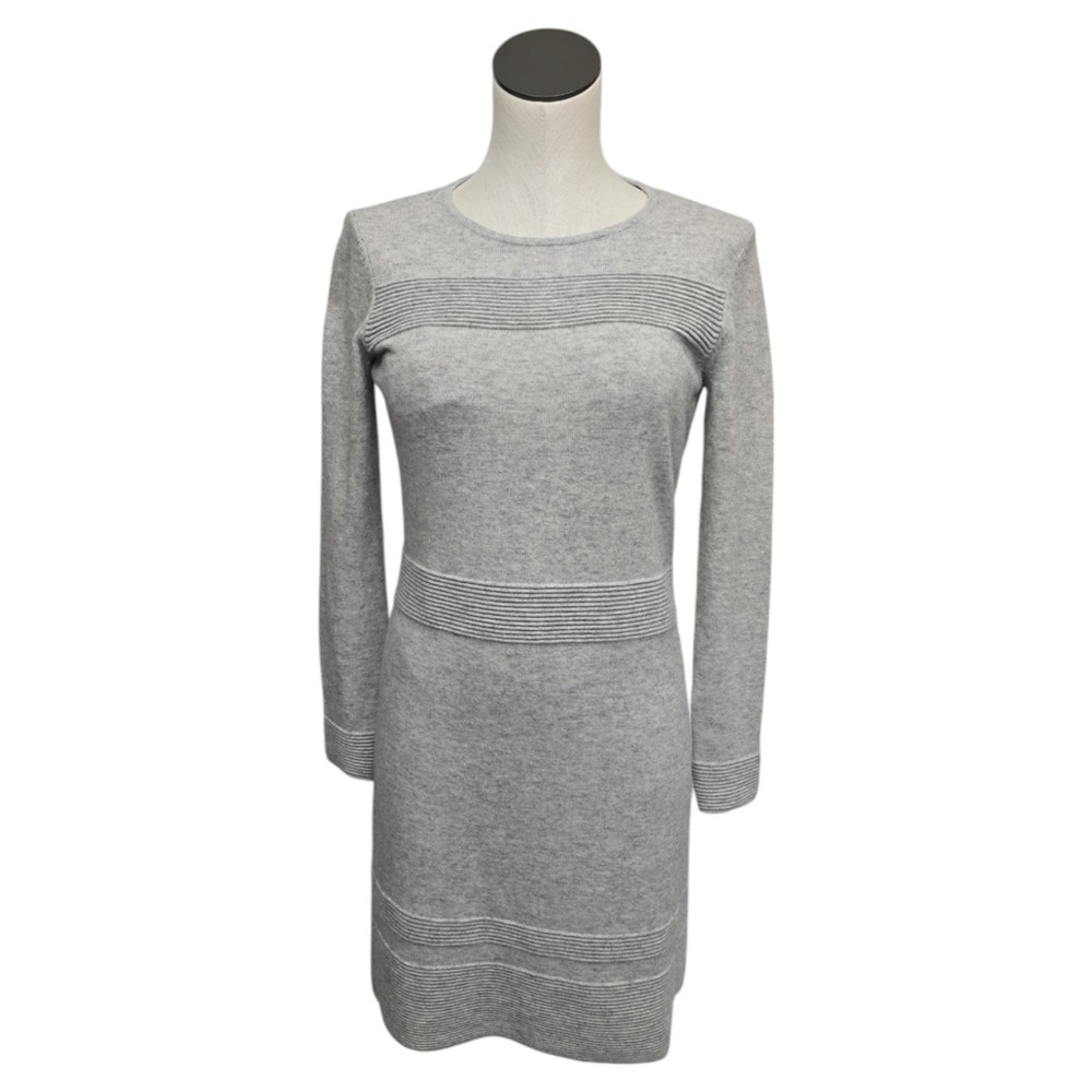 Vineyard Vines‎ Ottoman Cashmere Wool Blend Gray Sweater Dress Size XS Ribbed